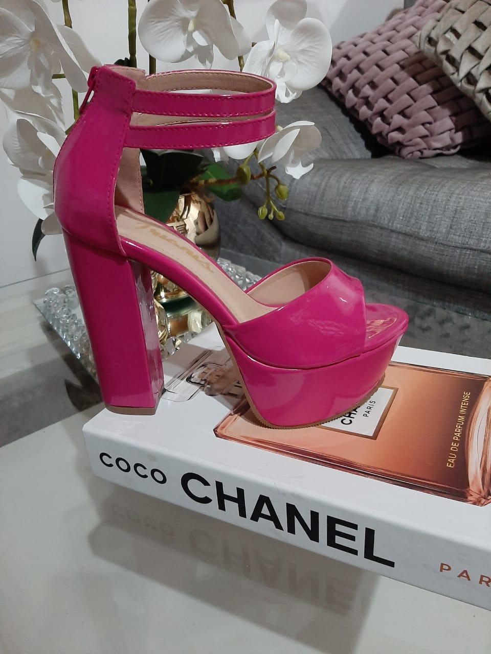 Plataforma Charol Fuscia